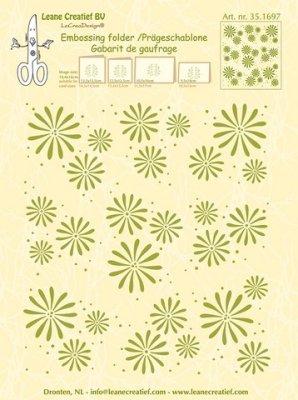 Leane Creatief Embossing Folder - Flowers