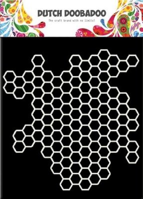 Dutch Doobadoo 6”x6” Mask Art - Honeycomb