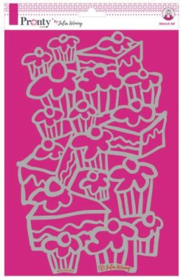 Pronty A4 Stencil - Cakes