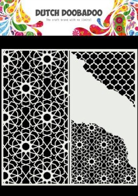 Dutch Doobadoo 210x210mm Dutch Mask Art - Slimline Cracked Patterns
