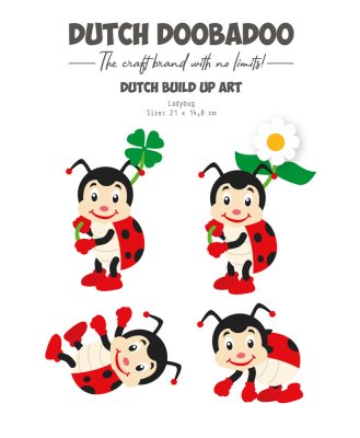 Dutch Doobadoo A5 Dutch Card Art - Build Up Ladybug