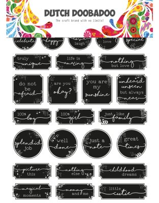 Dutch Doobadoo A5 Dutch Sticker Art - Grunge Tickets