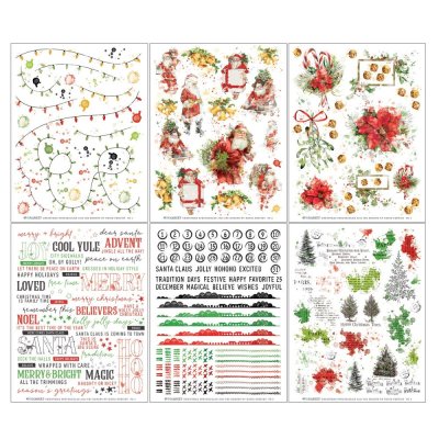 49 And Market 6"x8" Rub-Ons - Classic Christmas Spectacular 2023 (6 sheets)