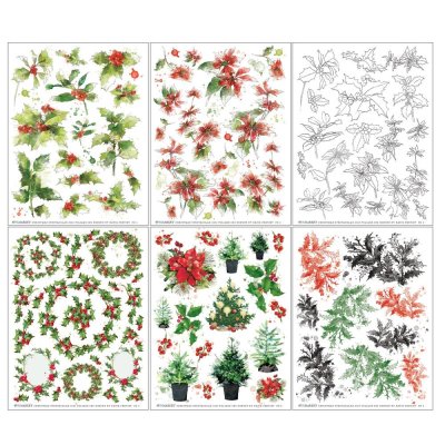 49 And Market 6"x8" Rub-Ons - Foliage Christmas Spectacular 2023 (6 sheets)