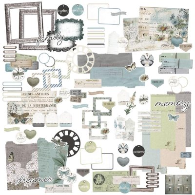 49 And Market Ephemera Bits - Vintage Artistry Moonlit Garden
