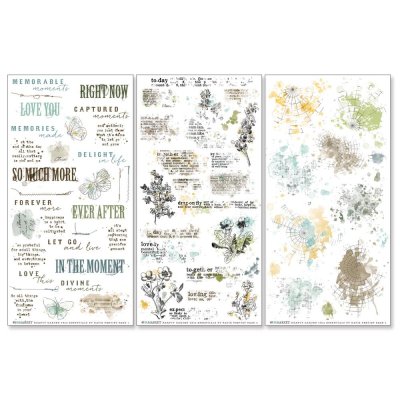 49 And Market Krafty Garden Rub-On Transfer Set - Blendable