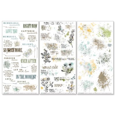 49 And Market Krafty Garden Rub-On Transfer Set - Essentials