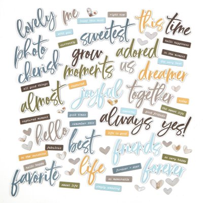 49 And Market Chipboard Set - Krafty Garden Words