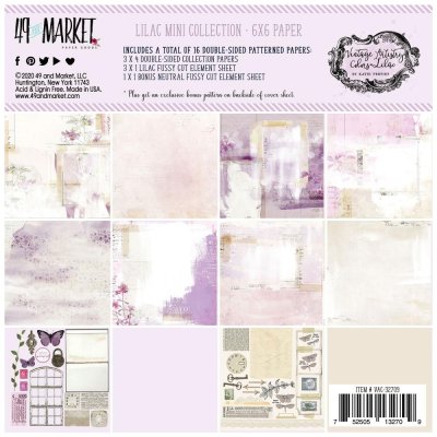 49 And Market 6"x6" Collection Pack - Vintage Artistry Lilac