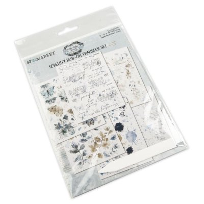 49 And Market 6"x8" Rub-Ons - Vintage Artistry Serenity (6 sheets)