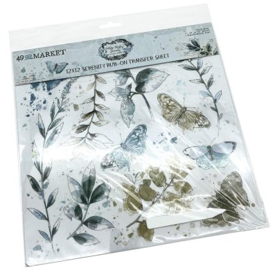 49 And Market 12"x12" Rub-Ons - Vintage Artistry Serenity (1 sheet)