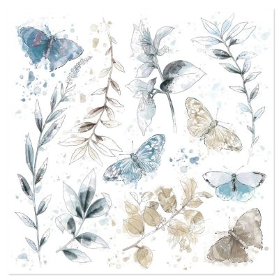 49 And Market 12"x12" Rub-Ons - Vintage Artistry Serenity (1 sheet)