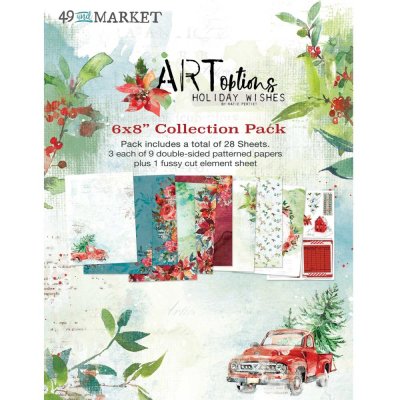 49 And Market 6"x8" Collection Pack - ARToptions Holiday Wishes (28 sheets)