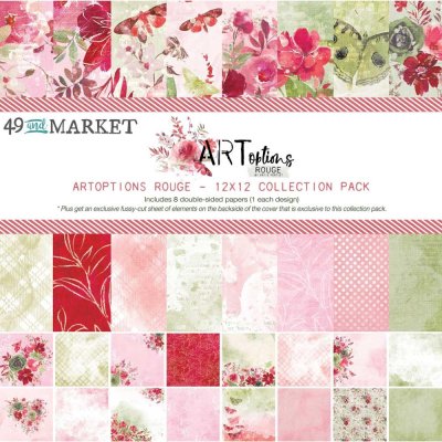 49 And Market 12"x12" Collection Pack - ARToptions Rouge (8 sheets + bonus sheet)