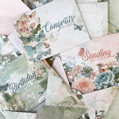 49 And Market Card Kit - Vintage Artistry Tranquility (18 pieces)