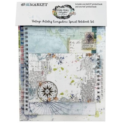 49 And Market Vintage Artistry Everywhere Spiral Notebooks (2 pack)