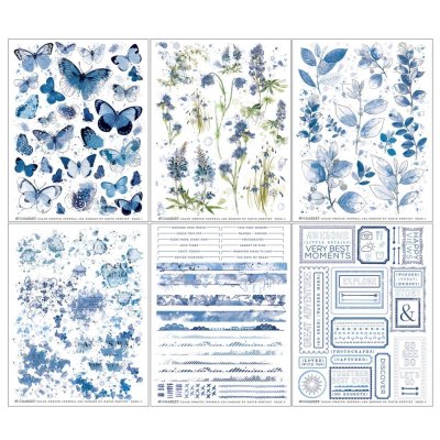 49 And Market 6"x8" Rub-Ons - Color Swatch: Inkwell (6 Sheets)