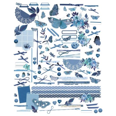 49 And Market Laser Cut Outs - Color Swatch: Inkwell Elements