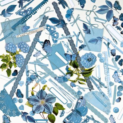 49 And Market Color Swatch: Ocean Laser Cut Outs - Elements (112 elements)