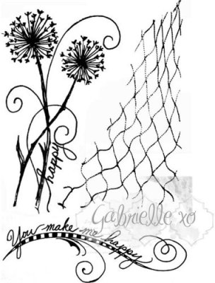 49 & Market Clear Stamps - Gabis Dandelions