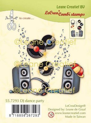 LeCrea Combi Clear Stamps - DJ Dance Party