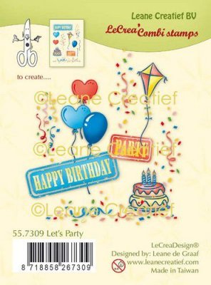 LeCrea Combi Clear Stamps - Let’s Party
