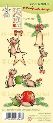LeCrea Combi Clear Stamps - The World of Mice Christmas