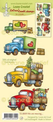 LeCrea Combi Clear Stamps - We are moving ….