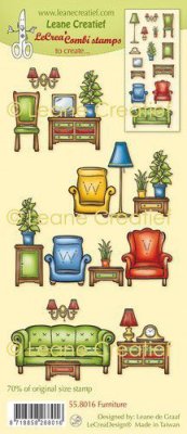 LeCrea Combi Clear Stamps - Furniture