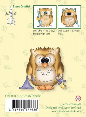 Leane Creatief Clear Stamp - Owl Tweetke