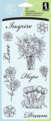 Inkadinkado Clear Stamps - Floral Inspiration