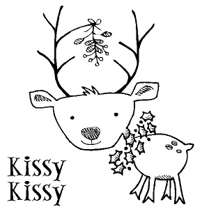 Inkadinkado Clear Stamp - Mini Kissy Deer