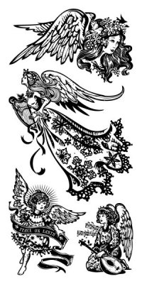 Inkadinkado Clear Stamps - Holiday Angels