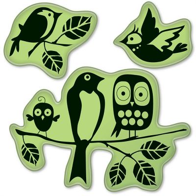 Inkadinkado Inkadinkaclings Stamps - Fun Birds