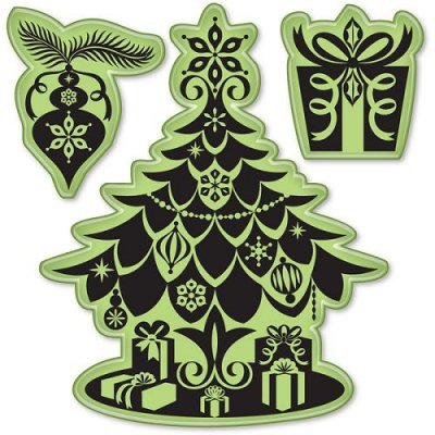 Inkadinkado Inkadinkaclings Stamps - Christmas Tree