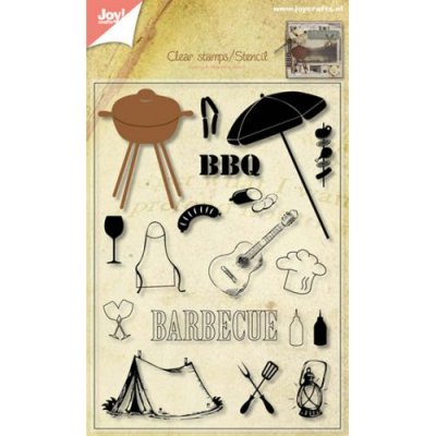 Joy Crafts Die & Clear Stamp Set - Barbecue