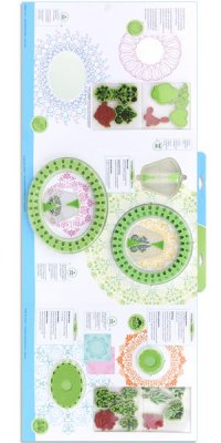 Inkadinkado Stamping Gear Cling Stamps - Stamping Gear Deluxe Set (24 items)