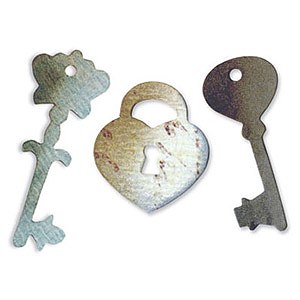 Sizzix Originals Die - Heart Lock & Keys