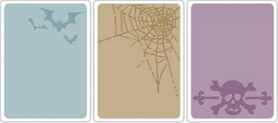 Sizzix Texture Fades Embossing Folders 3PK - Spooky Things Set by Tim Holtz