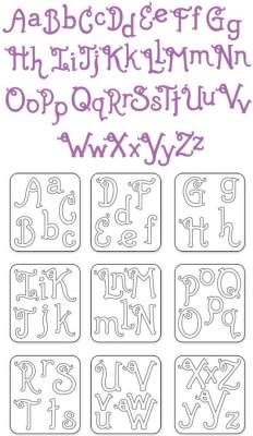 Sizzix Sizzlits Alphabet Set 9 Dies - Bees Knees