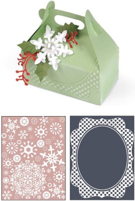 Sizzix Bigz XL Die with Bonus Textured Impressions - Carry All Box and Let it Snow Set