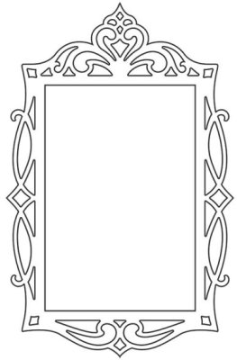 Sizzix Thinlits Die - Fancy Rectangle Frame (1 die)