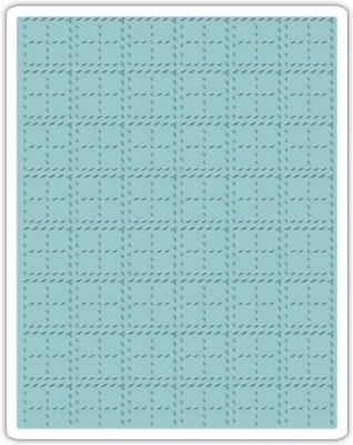 Sizzix Texture Fades Embossing Folder - Stitched Plaid by Tim Holtz