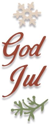 Sizzix Thinlits Die Set - God Jul (4 dies)