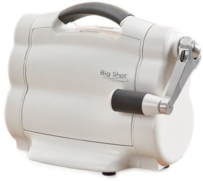 FÖRBESTÄLLNING - Sizzix Big Shot FOLDAWAY Starter Kit (White & Grey) fraktfritt!