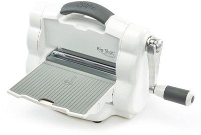 FÖRBESTÄLLNING - Sizzix Big Shot FOLDAWAY Starter Kit (White & Grey) fraktfritt!