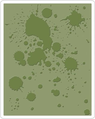 Sizzix Texture Fades Embossing Folder - Ink Splats by Tim Holtz