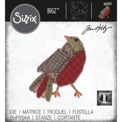 Sizzix Bigz Die - Patchwork Bird by Tim Holtz