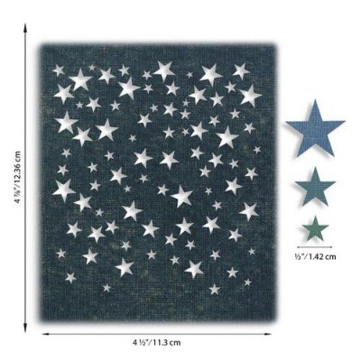 Sizzix Thinlits Die Set - Falling Stars by Tim Holtz (4 dies)