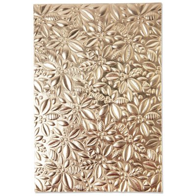 Sizzix 3-D Textured Impressions Embossing Folder - Holly
